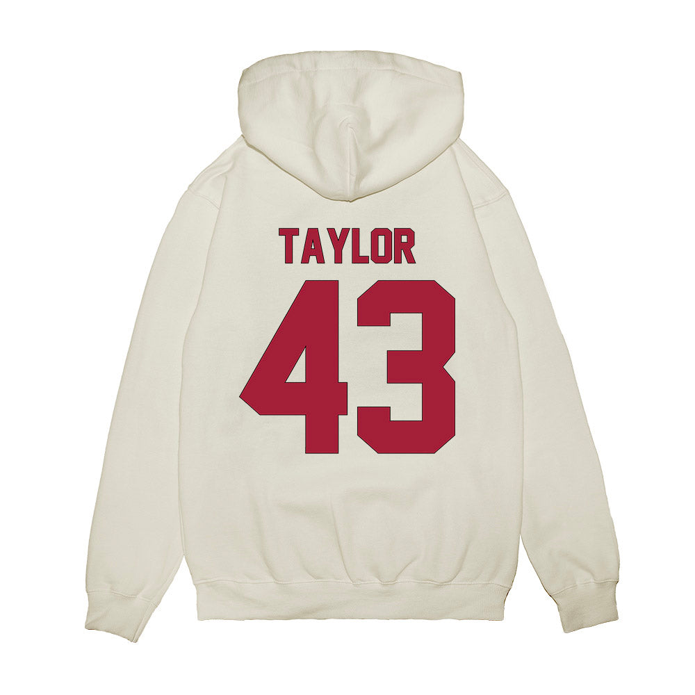Indiana - NCAA Football : Bryce Taylor - Vintage Helmet Premium Hooded Sweatshirt-1