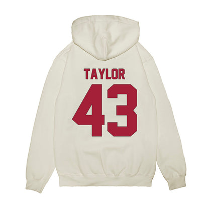 Indiana - NCAA Football : Bryce Taylor - Vintage Helmet Premium Hooded Sweatshirt-1