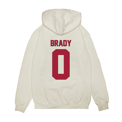 Indiana - NCAA Football : Jonathan Brady - Vintage Helmet Premium Hooded Sweatshirt-1