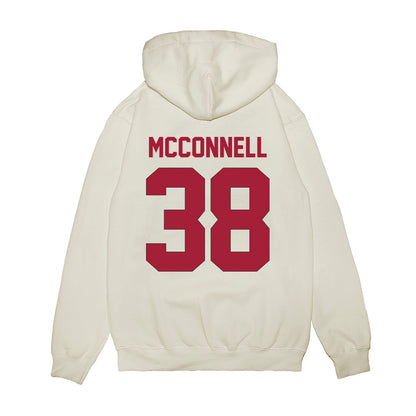 Indiana - NCAA Football : Kaden McConnell - Vintage Helmet Premium Hooded Sweatshirt-1