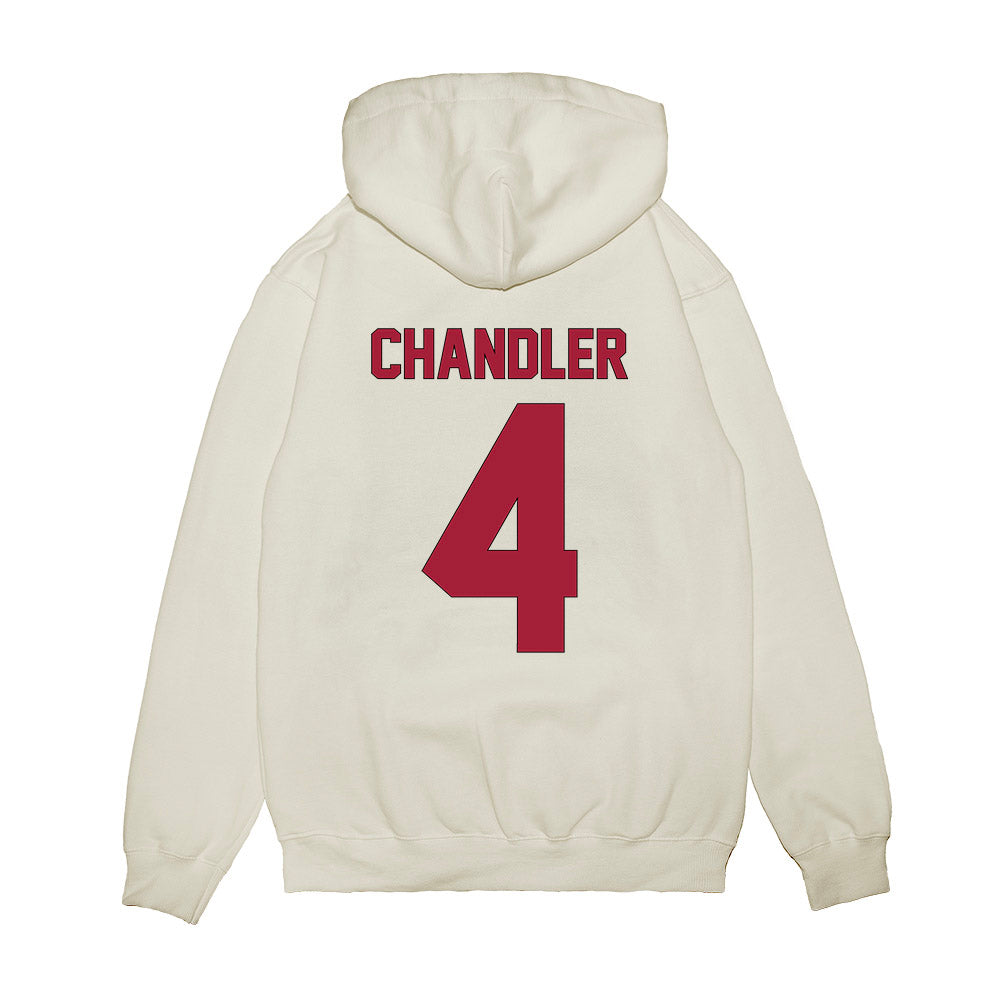 Indiana - NCAA Football : Davion Chandler - Vintage Helmet Premium Hooded Sweatshirt-1