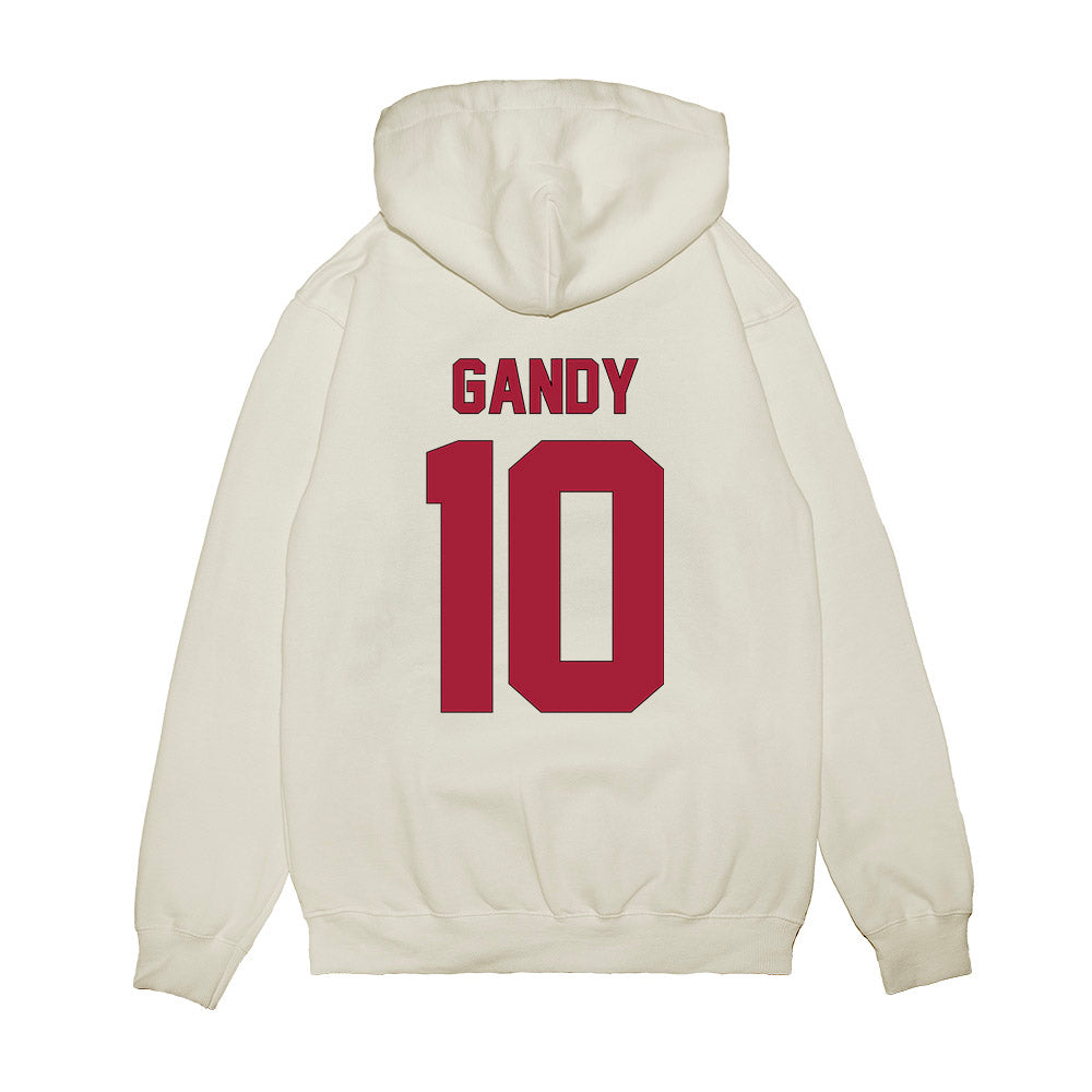 Indiana - NCAA Football : Ryland Gandy - Vintage Helmet Premium Hooded Sweatshirt-1