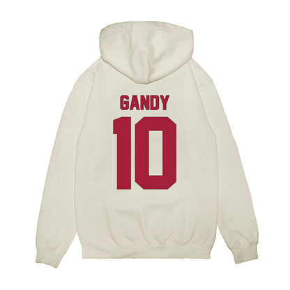 Indiana - NCAA Football : Ryland Gandy - Vintage Helmet Premium Hooded Sweatshirt-1