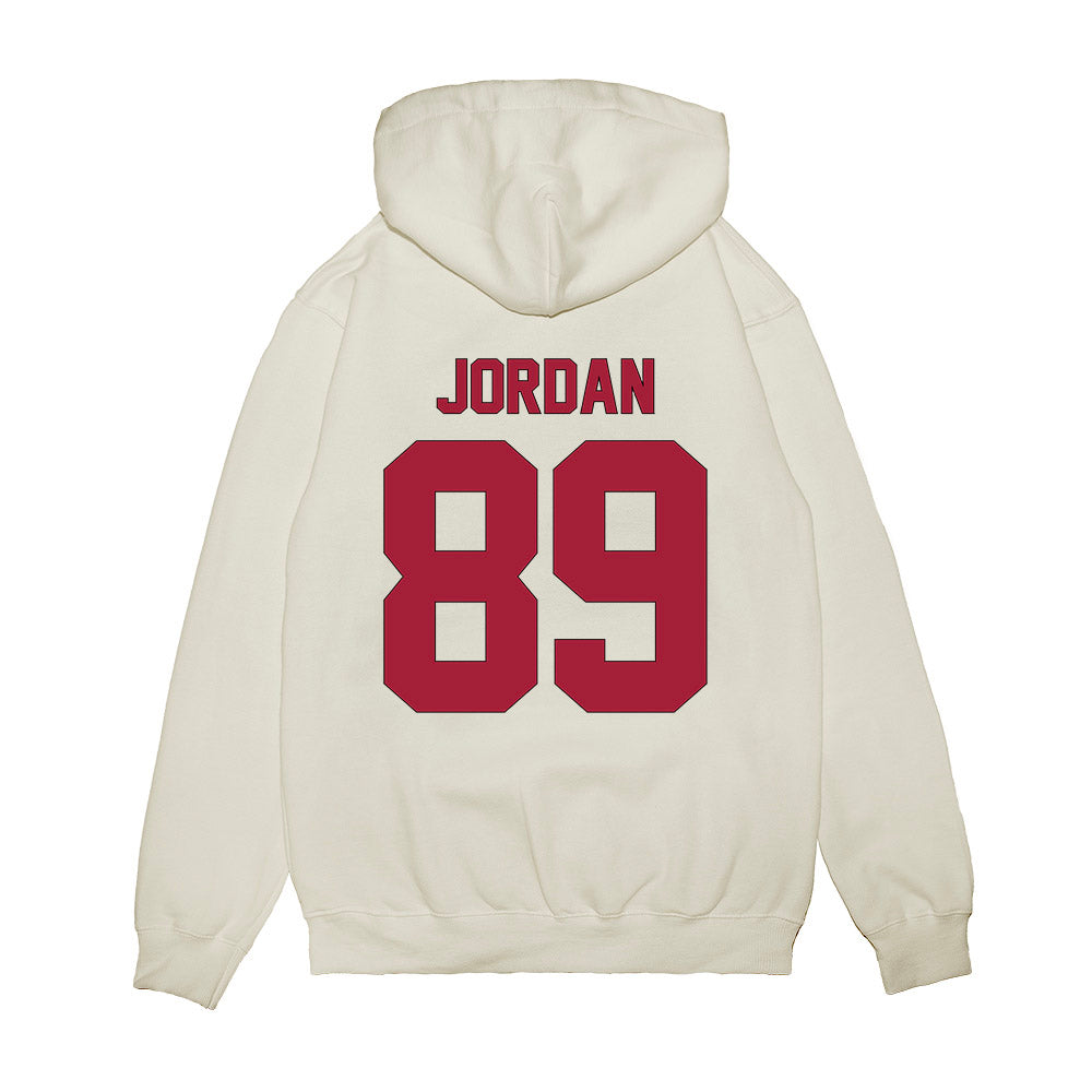 Indiana - NCAA Football : Camden Jordan - Vintage Helmet Premium Hooded Sweatshirt-1