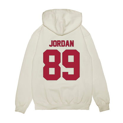 Indiana - NCAA Football : Camden Jordan - Vintage Helmet Premium Hooded Sweatshirt-1
