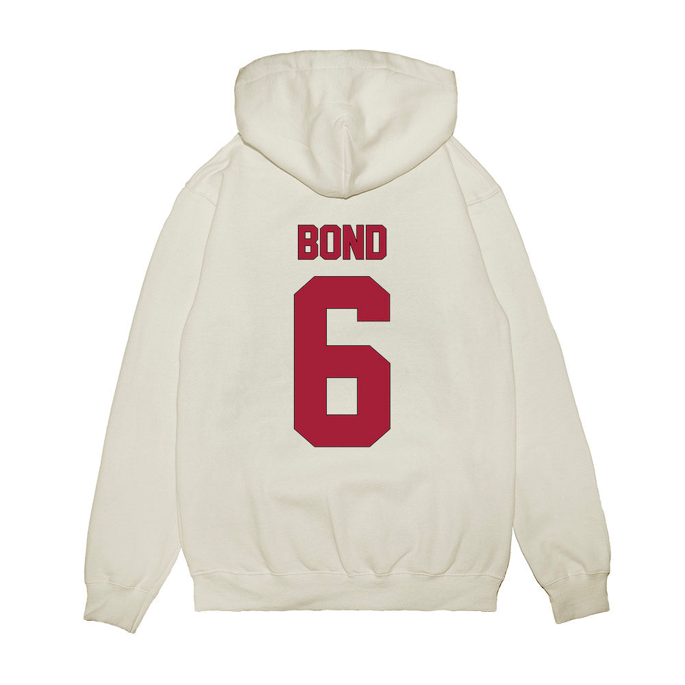 Indiana - NCAA Football : LeBron Bond - Vintage Helmet Premium Hooded Sweatshirt-1