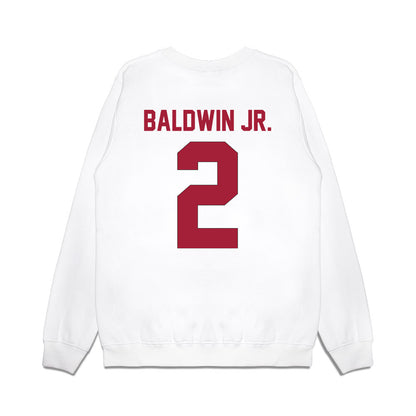 Indiana - NCAA Football : Byron Baldwin Jr. - Vintage Helmet Premium Crewneck Sweatshirt-1