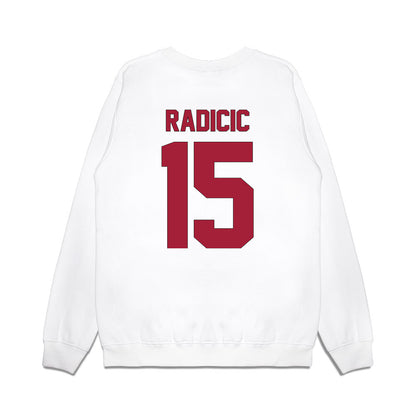 Indiana - NCAA Football : Nicolas Radicic - Vintage Helmet Premium Crewneck Sweatshirt-1