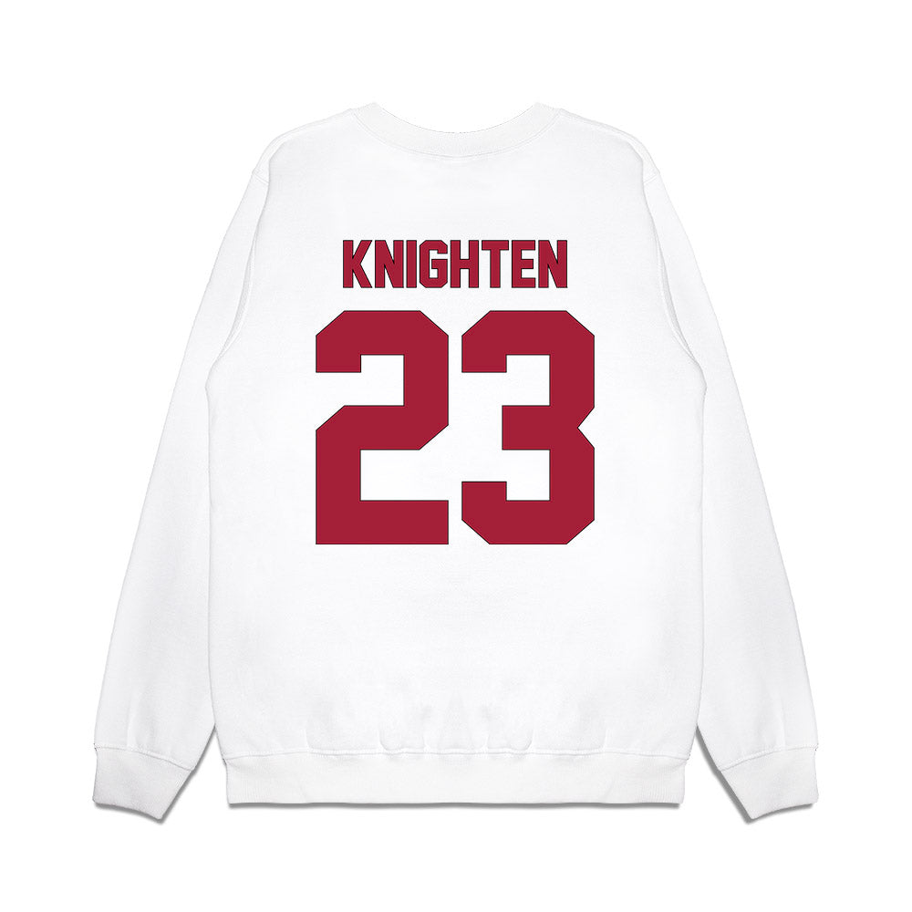 Indiana - NCAA Football : Amariyun Knighten - Vintage Helmet Premium Crewneck Sweatshirt-1