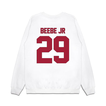 Indiana - NCAA Football : Lee Beebe Jr - Vintage Helmet Premium Crewneck Sweatshirt-1