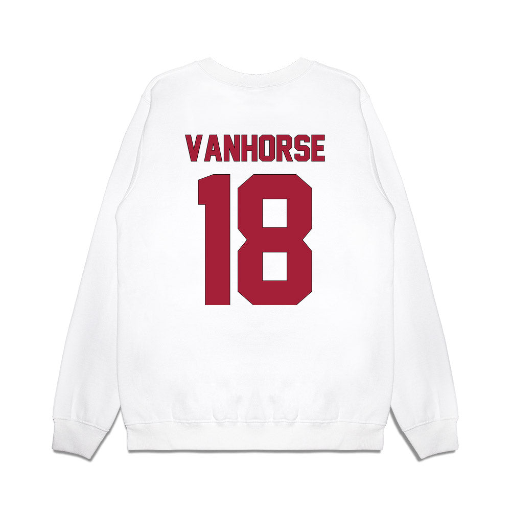 Indiana - NCAA Football : Solomon Vanhorse - Vintage Helmet Premium Crewneck Sweatshirt-1