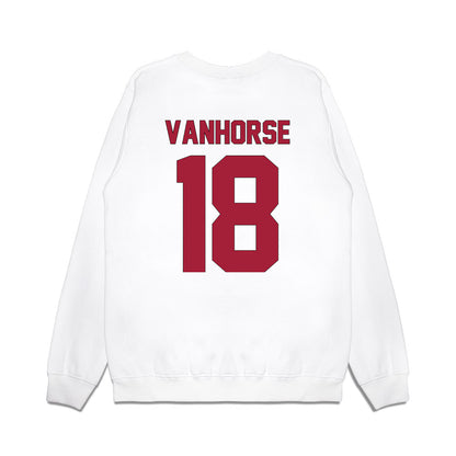 Indiana - NCAA Football : Solomon Vanhorse - Vintage Helmet Premium Crewneck Sweatshirt-1
