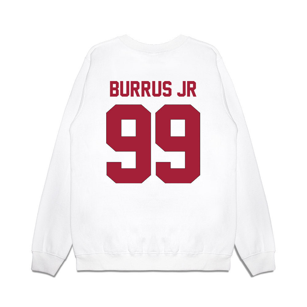 Indiana - NCAA Football : Tyrone Burrus Jr - Vintage Helmet Premium Crewneck Sweatshirt-1