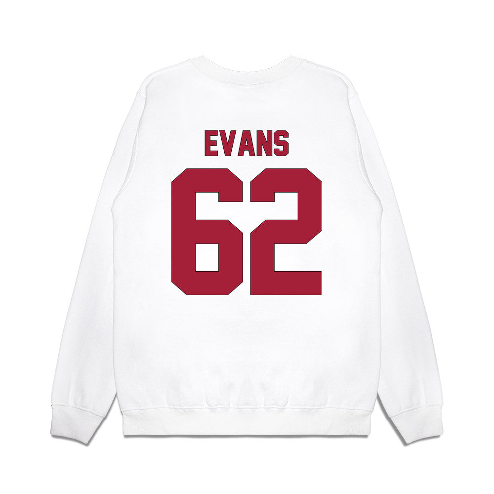 Indiana - NCAA Football : Drew Evans - Vintage Helmet Premium Crewneck Sweatshirt-1