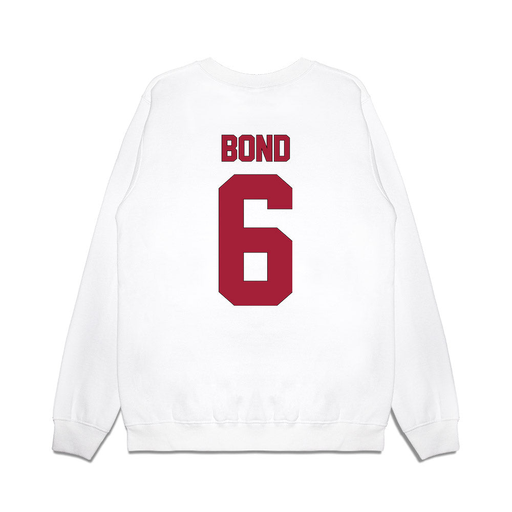 Indiana - NCAA Football : LeBron Bond - Vintage Helmet Premium Crewneck Sweatshirt-1