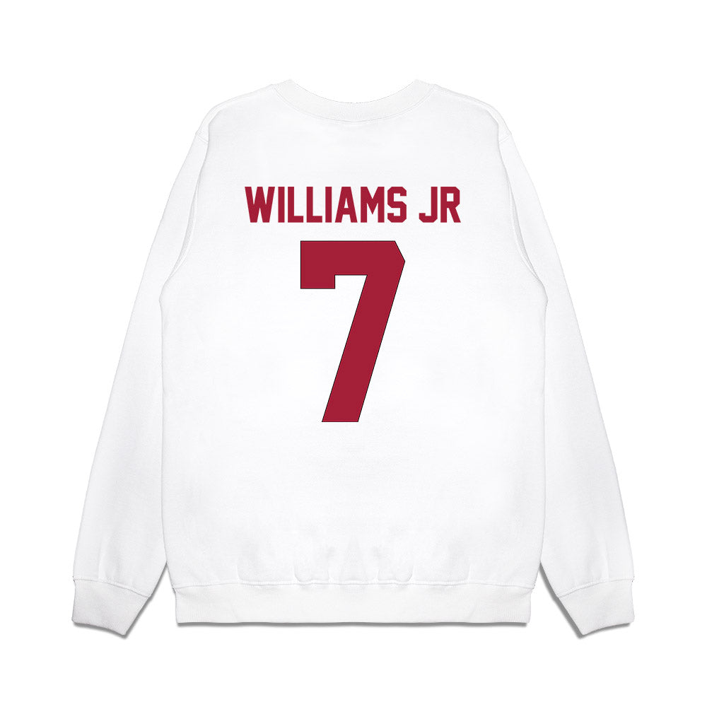 Indiana - NCAA Football : EJ Williams Jr - Vintage Helmet Premium Crewneck Sweatshirt-1