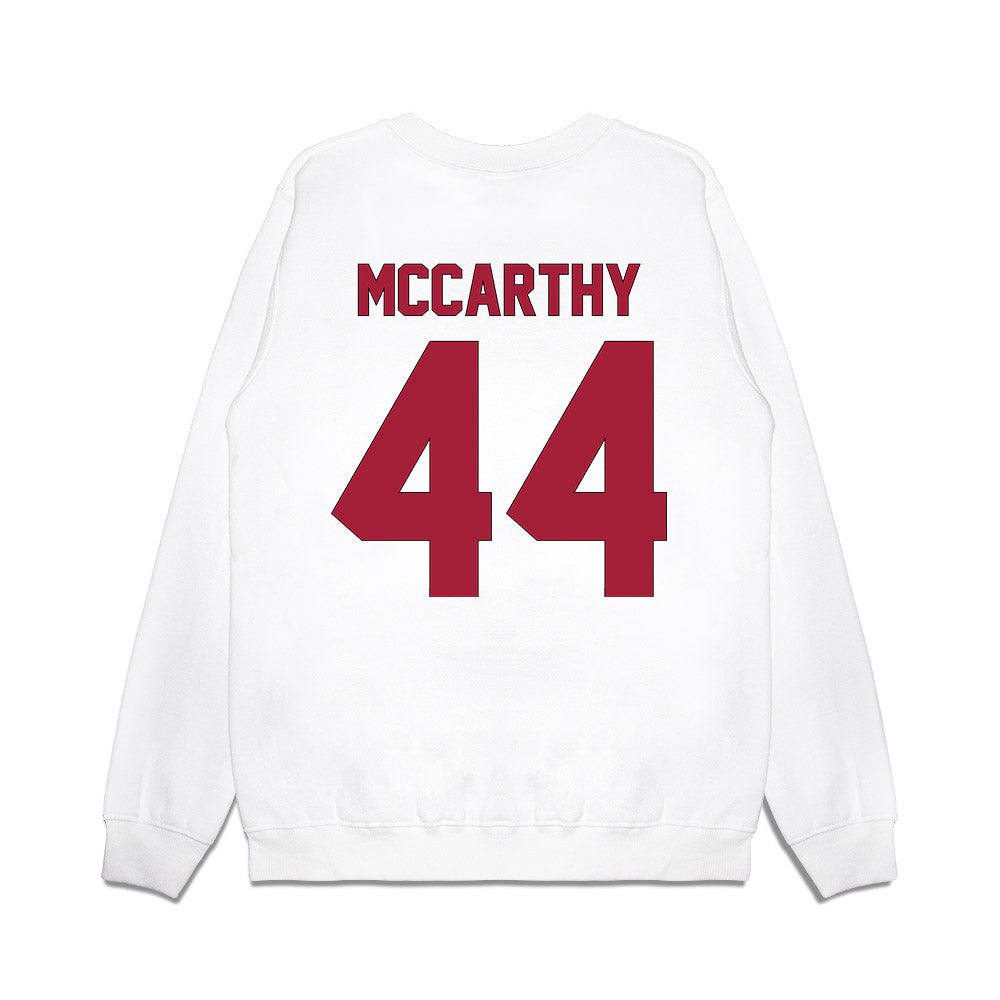 Indiana - NCAA Football : Mitch McCarthy - Vintage Helmet Premium Crewneck Sweatshirt-1
