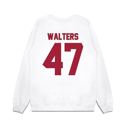 Indiana - NCAA Football : Finn Walters - Vintage Helmet Premium Crewneck Sweatshirt-1