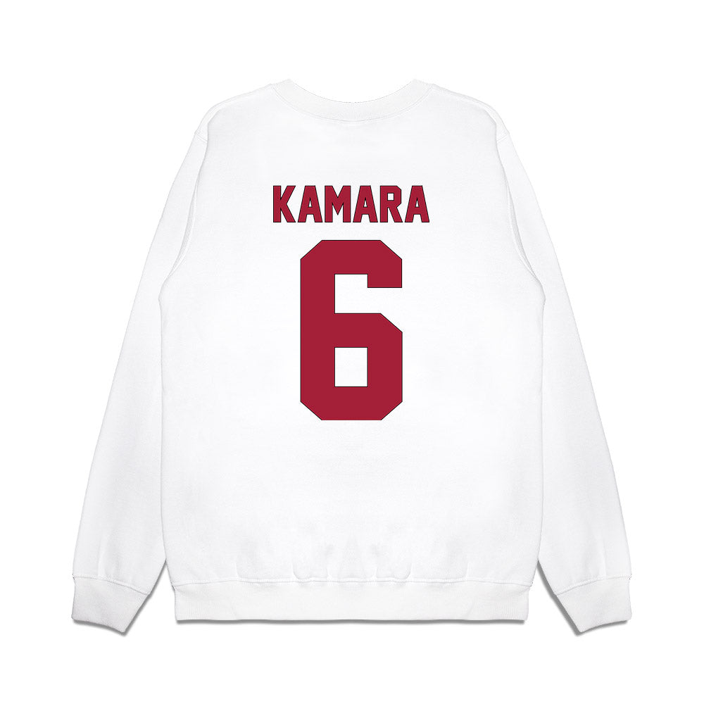 Indiana - NCAA Football : Mikail Kamara - Vintage Helmet Premium Crewneck Sweatshirt-1