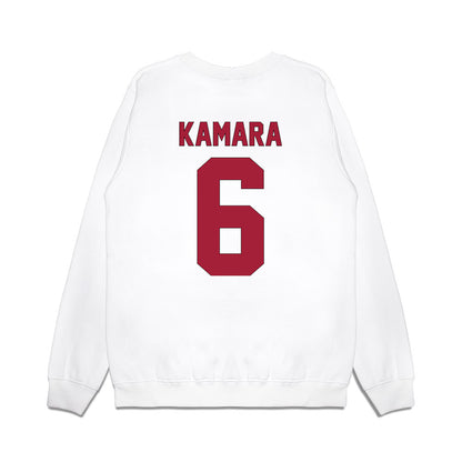 Indiana - NCAA Football : Mikail Kamara - Vintage Helmet Premium Crewneck Sweatshirt-1