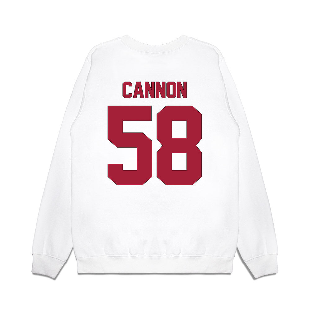 Indiana - NCAA Football : Aden Cannon - Vintage Helmet Premium Crewneck Sweatshirt-1