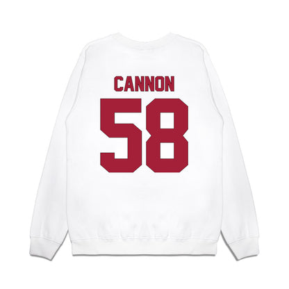 Indiana - NCAA Football : Aden Cannon - Vintage Helmet Premium Crewneck Sweatshirt-1