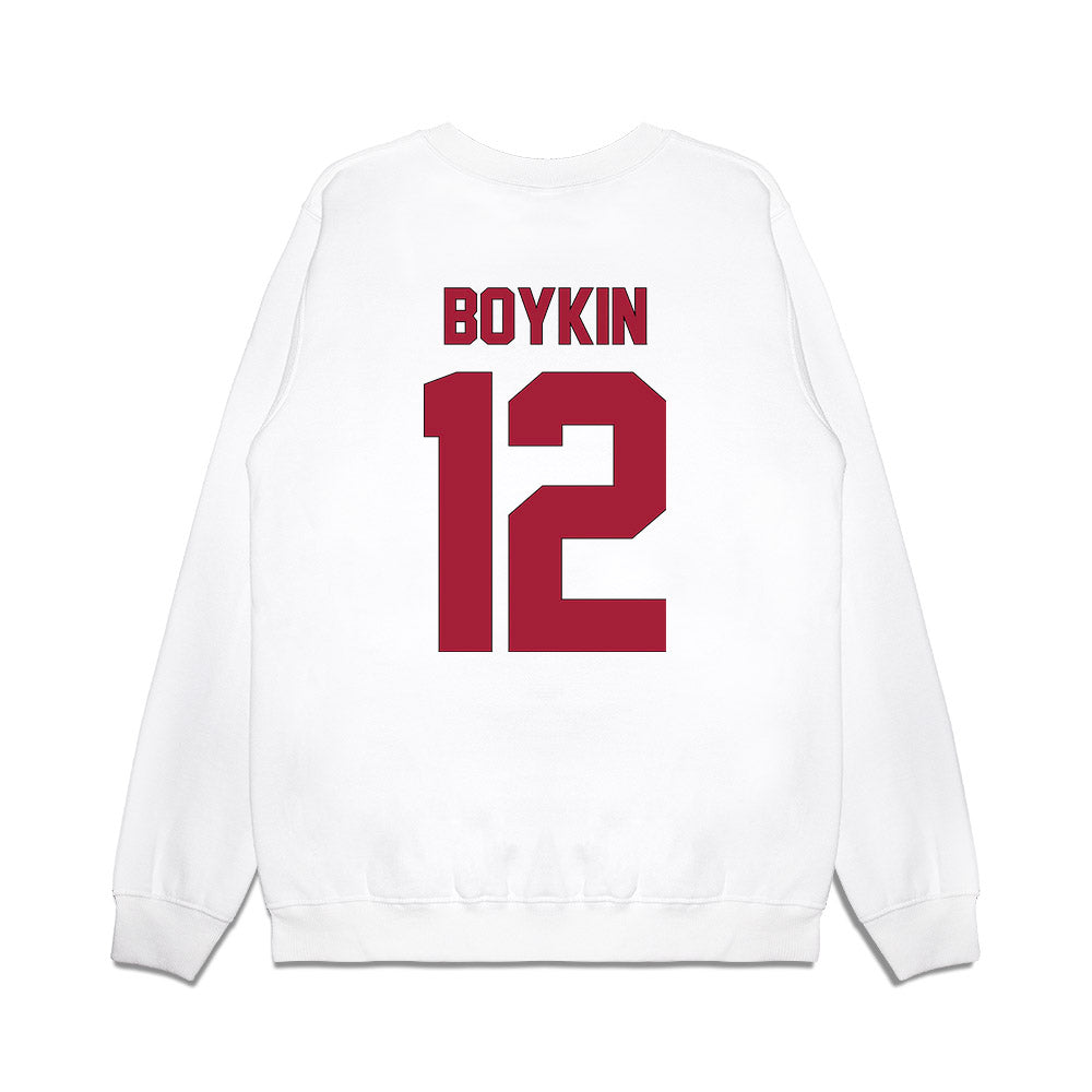 Indiana - NCAA Football : Devan Boykin - Vintage Helmet Premium Crewneck Sweatshirt-1