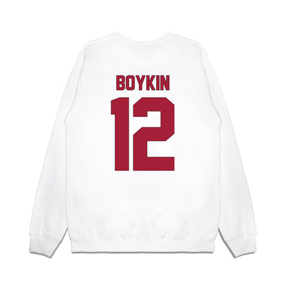 Indiana - NCAA Football : Devan Boykin - Vintage Helmet Premium Crewneck Sweatshirt-1