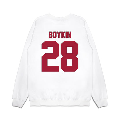 Indiana - NCAA Football : Jaz Boykin - Vintage Helmet Premium Crewneck Sweatshirt-1