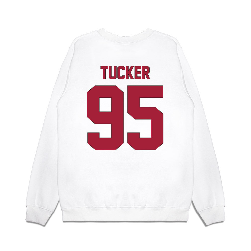 Indiana - NCAA Football : Tyrique Tucker - Vintage Helmet Premium Crewneck Sweatshirt-1