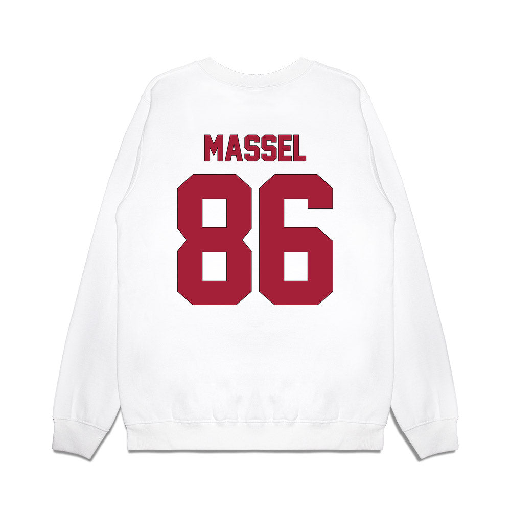 Indiana - NCAA Football : Bruno Massel - Vintage Helmet Premium Crewneck Sweatshirt-1