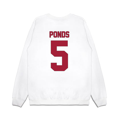 Indiana - NCAA Football : D'Angelo Ponds - Vintage Helmet Premium Crewneck Sweatshirt-1
