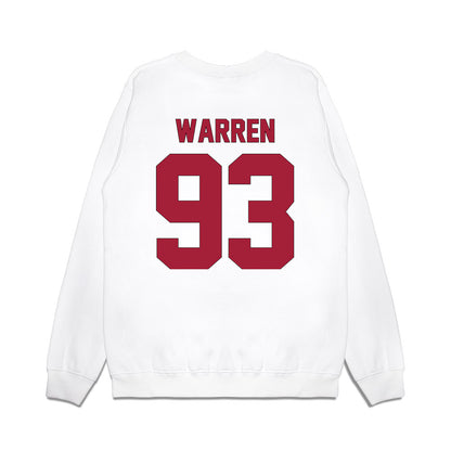 Indiana - NCAA Football : Quinn Warren - Vintage Helmet Premium Crewneck Sweatshirt-1