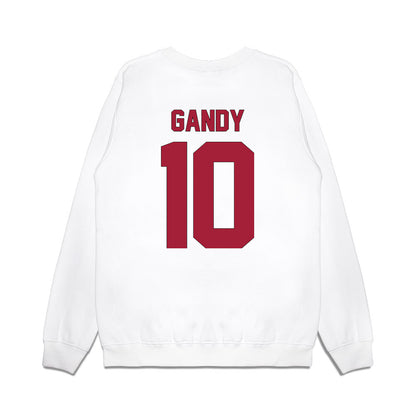 Indiana - NCAA Football : Ryland Gandy - Vintage Helmet Premium Crewneck Sweatshirt-1