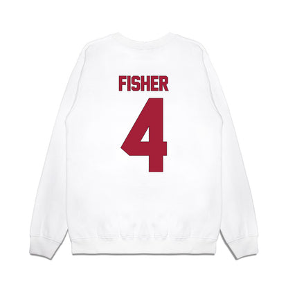 Indiana - NCAA Football : Aiden Fisher - Vintage Helmet Premium Crewneck Sweatshirt-1