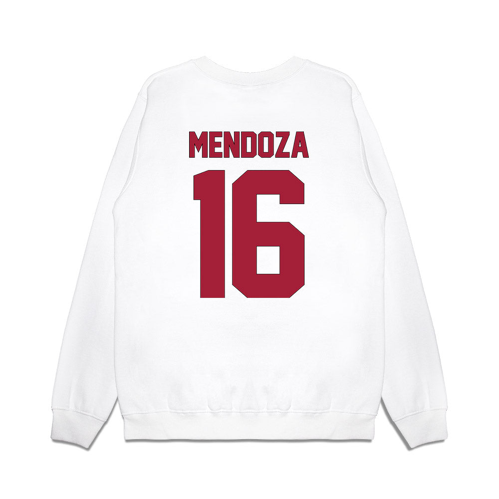 Indiana - NCAA Football : Alberto Mendoza - Vintage Helmet Premium Crewneck Sweatshirt-1