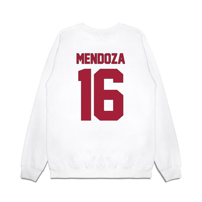 Indiana - NCAA Football : Alberto Mendoza - Vintage Helmet Premium Crewneck Sweatshirt-1