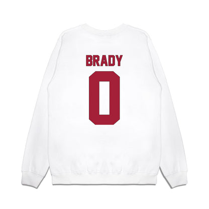 Indiana - NCAA Football : Jonathan Brady - Vintage Helmet Premium Crewneck Sweatshirt-1
