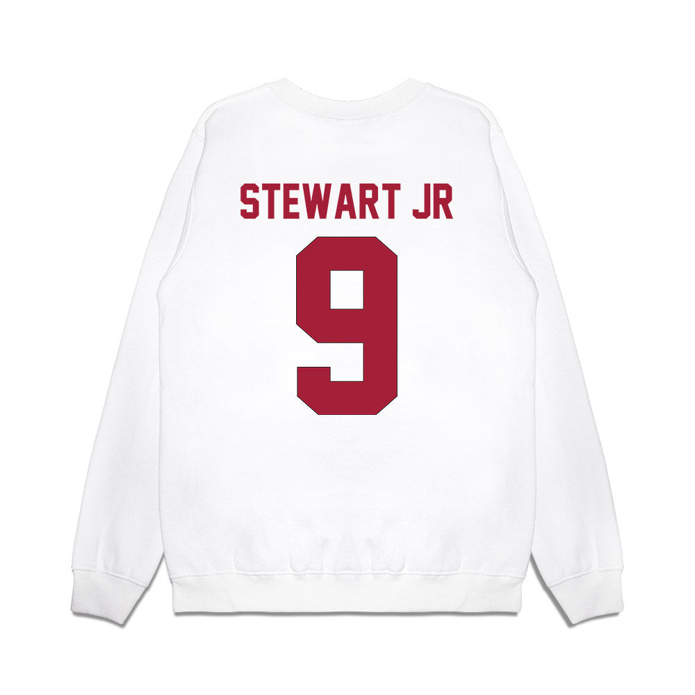 Indiana - NCAA Football : Seaonta Stewart Jr - Vintage Helmet Premium Crewneck Sweatshirt-1