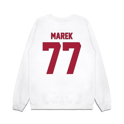 Indiana - NCAA Football : Matt Marek - Vintage Helmet Premium Crewneck Sweatshirt-1