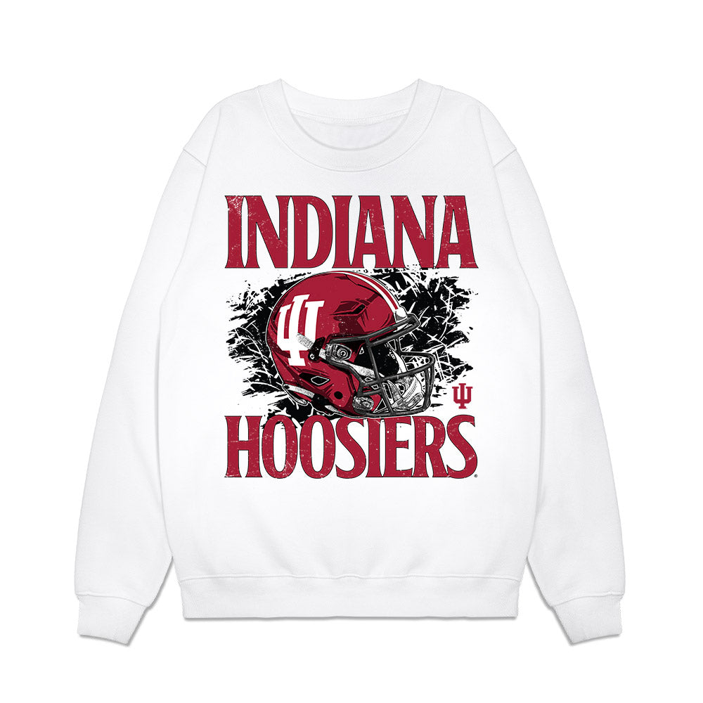 Indiana - NCAA Football : Austin Barrett - Vintage Helmet Premium Crewneck Sweatshirt-0