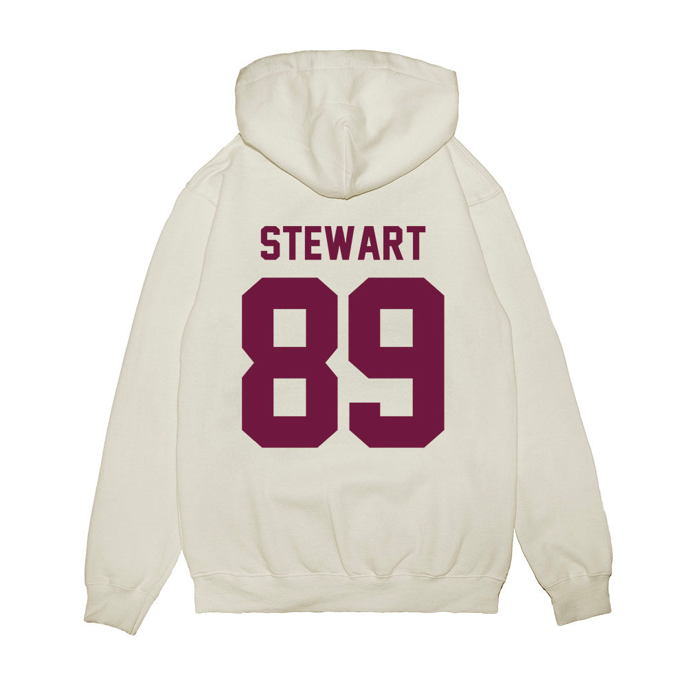Texas A&M - NCAA Football : Kade Stewart - Vintage Helmet Premium Hooded Sweatshirt-1