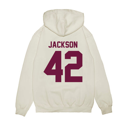 Texas A&M - NCAA Football : Kendall Jackson - Vintage Helmet Premium Hooded Sweatshirt-1