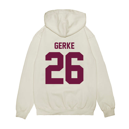 Texas A&M - NCAA Football : Layne Gerke - Vintage Helmet Premium Hooded Sweatshirt-1