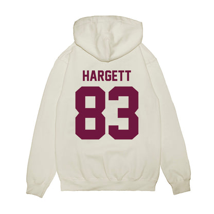 Texas A&M - NCAA Football : Will Hargett - Vintage Helmet Premium Hooded Sweatshirt-1