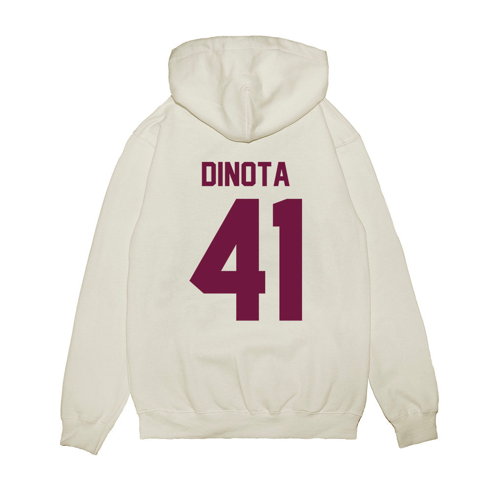 Texas A&M - NCAA Football : AJ DiNota - Vintage Helmet Premium Hooded Sweatshirt-1