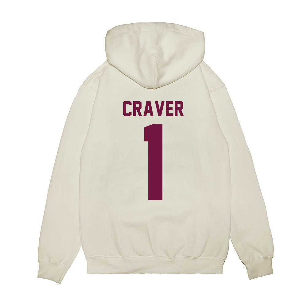 Texas A&M - NCAA Football : Mario Craver - Vintage Helmet Premium Hooded Sweatshirt-1