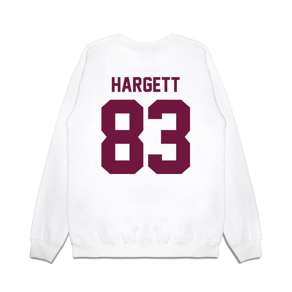 Texas A&M - NCAA Football : Will Hargett - Vintage Helmet Premium Crewneck Sweatshirt-1