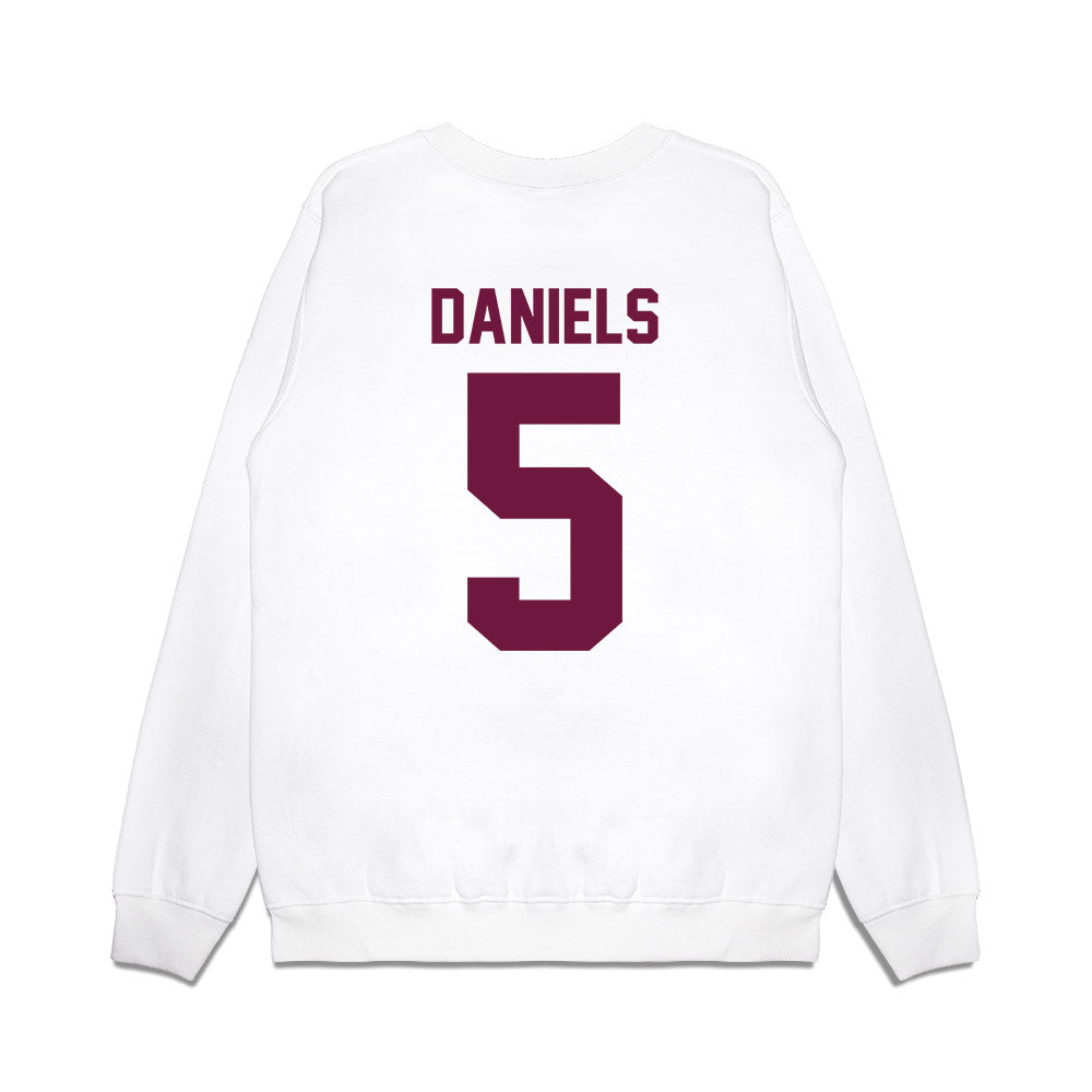 Texas A&M - NCAA Football : Amari Daniels - Vintage Helmet Premium Crewneck Sweatshirt-1