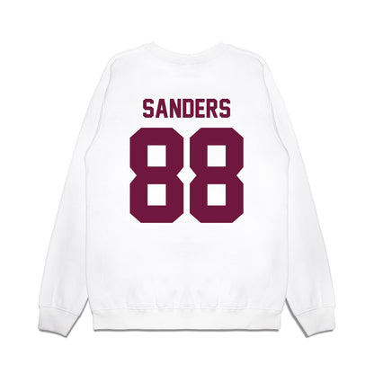 Texas A&M - NCAA Football : DJ Sanders - Vintage Helmet Premium Crewneck Sweatshirt-1